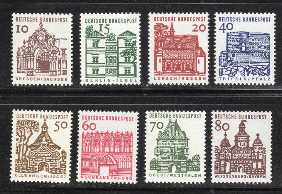 Germany 1964-66 SC# 903-912 - Eight Different Stamps - M-NH Lot # 31 - Image 1 of 1