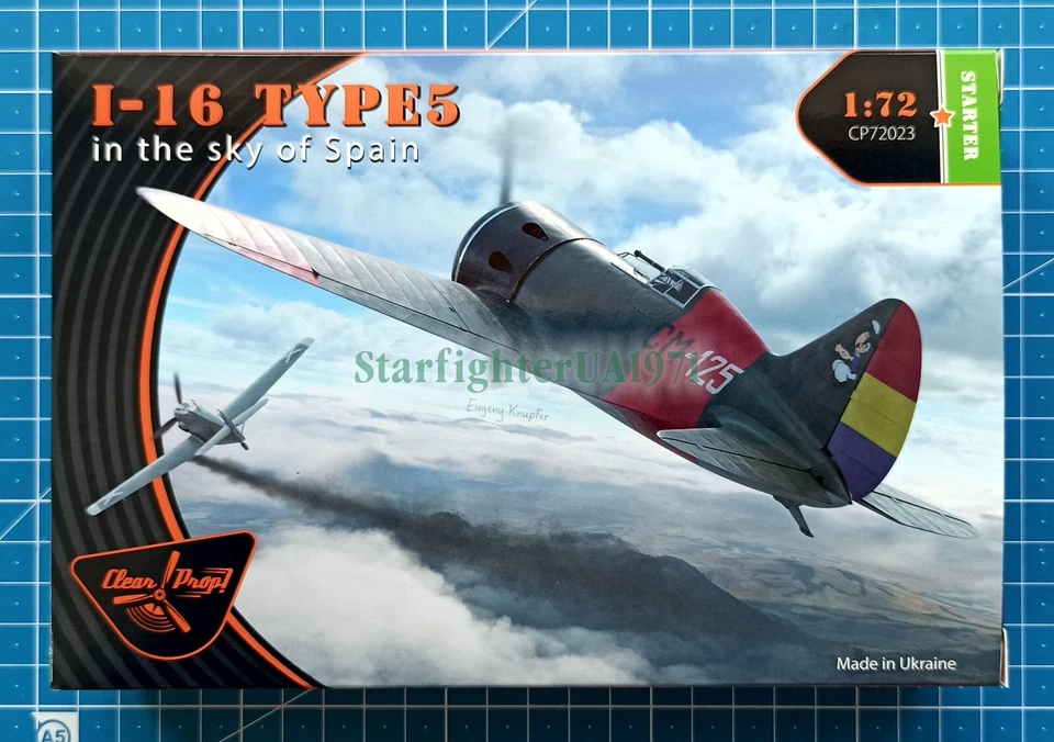 1/72 Polikarpov I-16 Type 5 In the Sky of Spain (Clear Prop! CP72023) - Image 1 of 1
