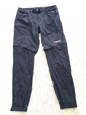 Adidas TERREX Utilitas Hiking Zip-Off Pants Mens Size Medium M Black - Image 1 of 4
