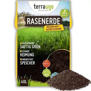 TerraUno Premium Rasenerde torffrei Erde Gartenerde Blumenerde Rasen Garten - Bild 1 von 9