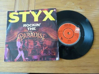 STYX - ROCKIN' THE PARADISE - 7" P/S SINGLE - A&M RECORDS - AMS 8175 - 1981 - Image 1 of 4