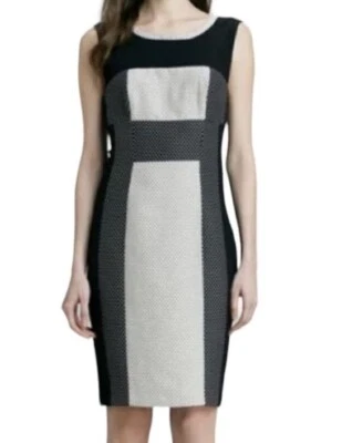 Vestido Anthropologie Yoana Baraschi Colorblock Lunares Sin Mangas Negro Tostado 10 Foto 1 de 4