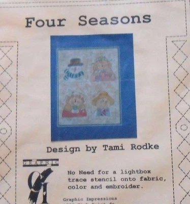 Timeless Treasures FOUR SEASONS Stencil TR-22 - design by Tami Rodke  - Image 1 of 4