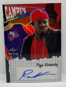 Page Kennedy Auto 2024 Blue Mountain State Leaf Metal Campus Colors Signed 2/5 - Picture 1 of 2