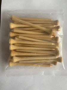 3 1/4" Bamboo Wood Golf Tees 3.25" 25/Pk. listing is for 40 Pks.(1,000 T's) - Picture 1 of 4