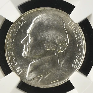 1942-P NGC PR67 CAC 27,601 Minted! Only SILVER Proof War 5C --  Jefferson Nickel - Picture 1 of 7