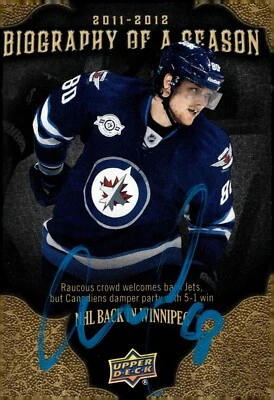 Nikolai Antropov - Signed 2011-12 Upper Deck Biography Of A Season Card #BOS10 - Image 1 of 2