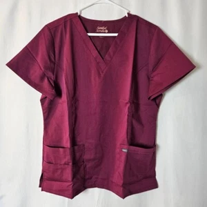Women's Sanibel Scrubs NWT Wine Colored Scrub Top Size XL - Picture 1 of 6