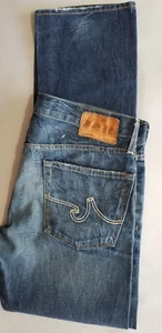 AG ADRIANO GOLDSCHMIED Vintage Men 50's Slouchy Slim Selvedge Denim Jean - 34x32 - Picture 1 of 6