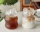 CLOUD CUP SMOOTH SURFACE 1PC IRREGULAR SHAPED DRINKING GLASS ICED LATTE COFFEE 