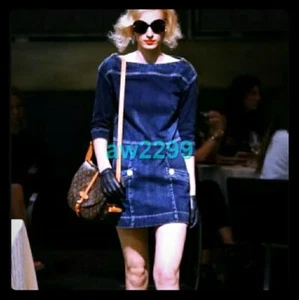 LOUIS VUITTON MOST WANTED DENIM DRESS 38 NEW - Picture 1 of 12