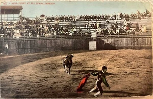 Alte Stierkampf bei Tia Juana Mexiko antike Postkarte von 1908 - Bild 1 von 2