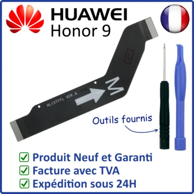 Flex Button Cable Internal Connection Load Motherboard of The Huawei Honor 9 LCD Foto 1 de 4