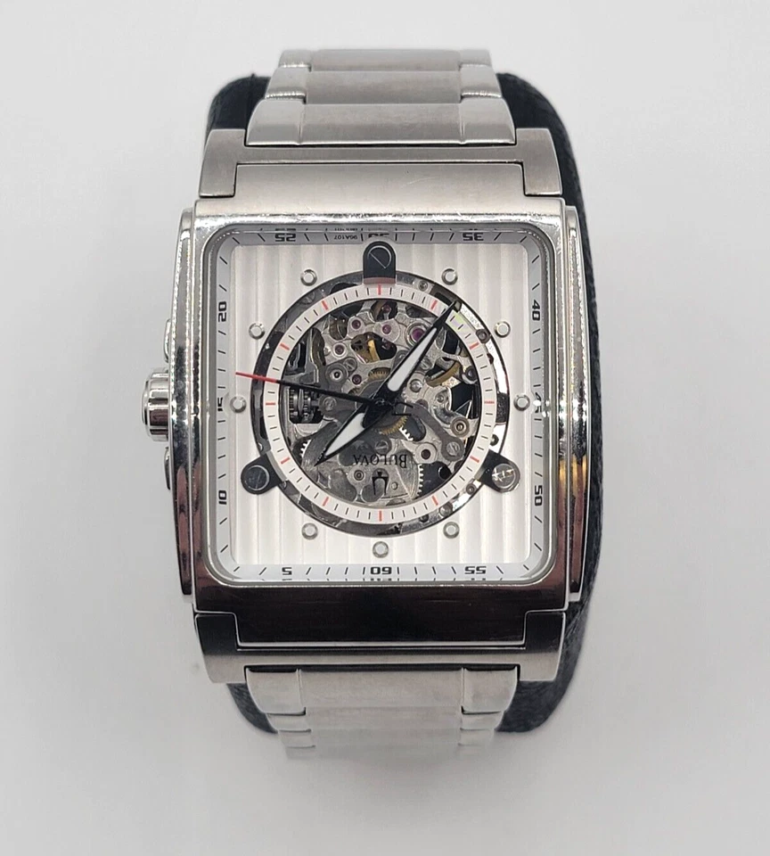 Bulova 21 Automatic Men's Stainless Steel Skeleton Watch C877602 - Image 1 of 4