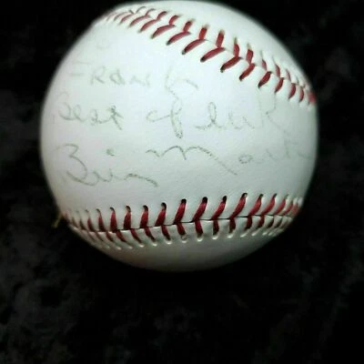 Billy Martin 77 WS Champ Yankees Firmado J DeBeer Son Big Hit Béisbol GA Carta Foto 1 de 4