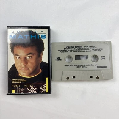 Vintage Johnny Mathis For You Cassette Tape 1979 Audio Soul Pop Easy Listening - Image 1 of 3