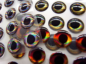 FISH SKULL LIVING EYES --  Earth  Wind  Fire  Ice in 7 sizes  -- Fly Tying
