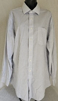 Camisa Jos A Bank Hombre Talla 16.5 35 Azul Negro Blanco Rayas Foto 1 de 4