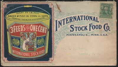 International Stock Food Co front &back all-over multicolor ad cover w/enclosure - Image 1 of 4