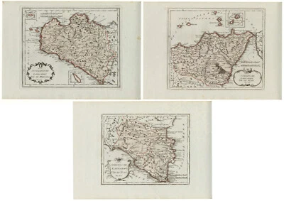 Map "Die Sicilianische Landschaft" (Sicily-Italy) Von Reilly-Busching, 1790 - Image 1 of 4