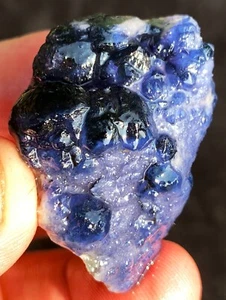 50,0g Top! Natürliches fantastisches blaues kubisches Fluorit Kristall Exemplar ie3142 - Bild 1 von 15