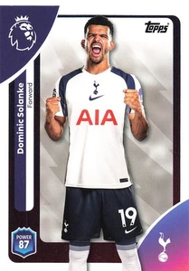2025 Topps Premier League Base Tottenham Hotspur Dominic Solanke #267 - Picture 1 of 3