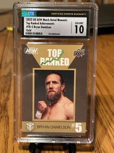 2022 AEW Moments Top Ranked GOLD Achievement Bryan Danielson #TR-5 CGC 10 graded - Picture 1 of 2