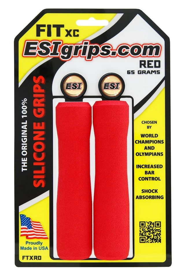 ESI Bar Grips MTB FIT XC Silicone Red One Size - Image 1 of 1