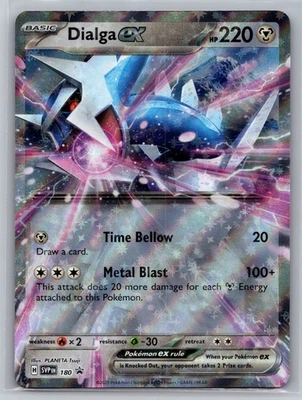 Pokemon Dialga ex Holofoil 180 Promo SV: Scarlet & Violet Promo Cards Near Mint - Image 1 of 2