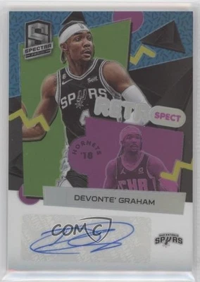 2022-23 Panini Spectra RetroSpect Auto /99 Devonte' Graham #RSA-DVG Auto - Image 1 of 2