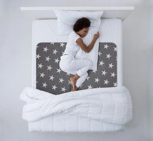 1 Pack 52x34 Large Reusable Bed Pads, Incontinence, Washable, Waterproof, Pee - Picture 1 of 9