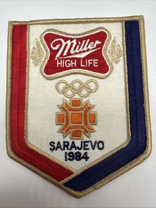 Vintage Miller High Life Sarajevo 1984 Winter Olympics Patch - Picture 1 of 2