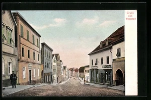 Ansichtskarte Wegscheid, Straßenpartie mit Häusern und Gewerben - Picture 1 of 2