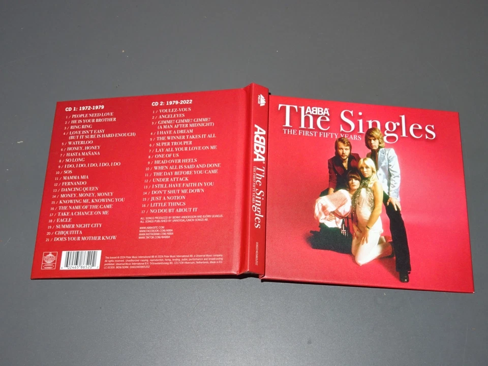 ABBA - THE SINGLES, THE FIRST FIFTY YEARS / DIGIBOOK 2-CD-SET 2024 (MINT-) - Bild 1 von 2