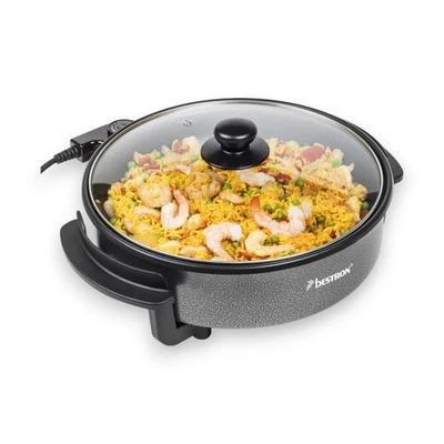 Bestron Elektrische Partypfanne, Multifunktionspfanne, AHP1200, Farbe: Schwarz - Bild 1 von 3