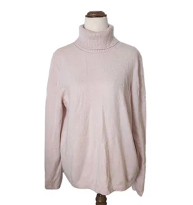 R.M. Williams Pink Cashmere Sweater XL Women’s Turtleneck 100% Soft Knit - Picture 1 of 8