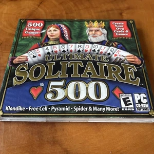 Ultimate Solitaire 500 Video Game Pc CD-ROM E-Everyone - Picture 1 of 6