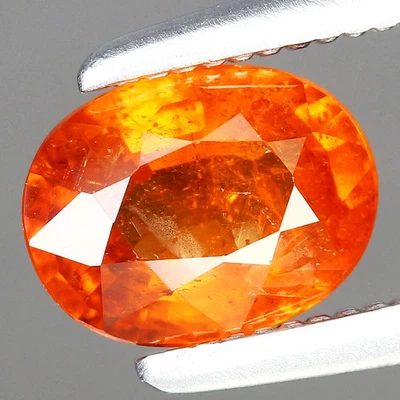 0.81ct 6.1x4.6mm Oval Natural Namibian Orange Spessartite Garnet, Africa Gemston - Image 1 of 4