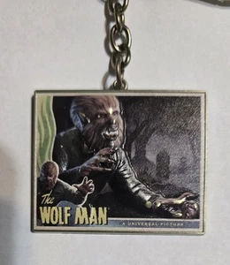 UNIVERSAL STUDIOS EXCLUSIVE UNIVERSAL MONSTERS THE WOLFMAN POSTER KEYCHAIN NEW - Picture 1 of 5