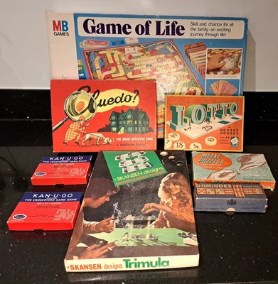 Vintage Board Game Bundle – Cluedo, Kan-U-Go, Skansen, Game of Life – Spares - Image 1 of 4