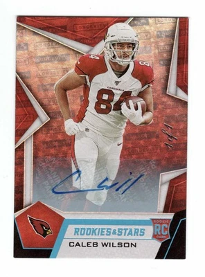 2019 Panini Rookies & Stars Caleb Wilson Black 1/1 Autograph Rookie Cardinals - Image 1 of 2