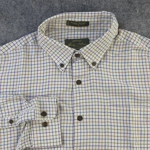 Orvis Signature Collection Shirt XL Silk Wool Blend Multicolor Check Long Sleeve - Picture 1 of 8