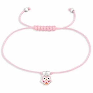 Pulsera con búhos colgante plata 925 - niños mujer niña joyería - Imagen 1 de 5