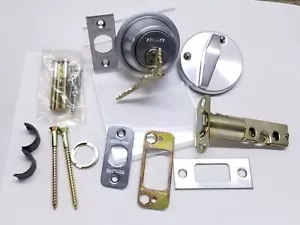 Schlage Single Cylinder Deadbolt, BC160P, 2 keys, new in box, locksmith - Picture 1 of 7