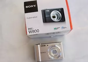 Sony Cyber-Shot DSC-W800, 20.1 MP 5xOptical Zoom In Original Box Mint Condition - Picture 1 of 13