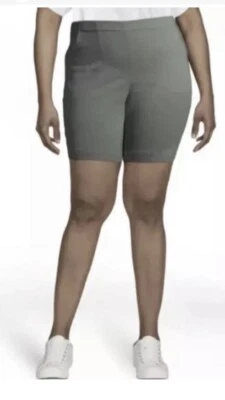 Pantalones Cortos de Denim Just My Size para Mujer Plus 2 Bolsillos Verde Suave Talla 1X NUEVO Foto 1 de 4