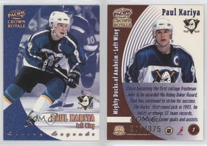 1998-99 Pacific Crown Royale Living Legends /375 Paul Kariya #1 HOF
