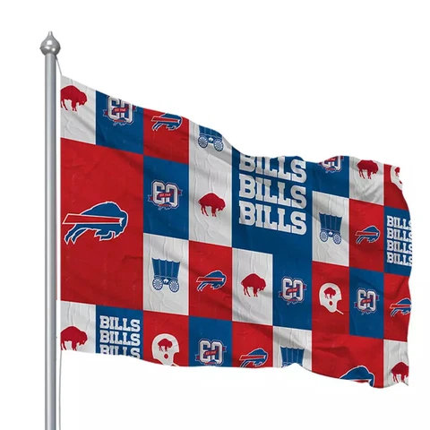 Buffalo Bills Themed Flag 3X5 Flag Man Cave 3 x 5 Cover