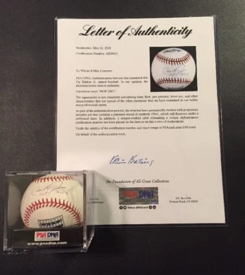 Cal Ripken JR Signed Baseball PSA DNA Ironclad MLB Authenticated Logo 3x Rare - Image 1 of 4