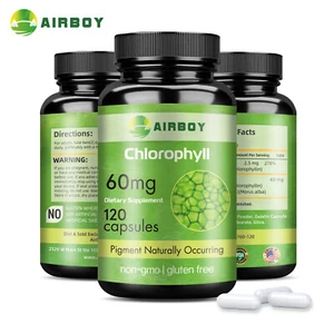Chlorophyll 60mg - Joint Bone, Immune Support, Skin & Internal Deodorant,Quality - Picture 1 of 13